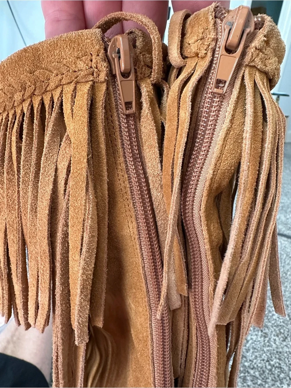 Sam Edelman Over-the-knee Utah Fringe Boots 6
